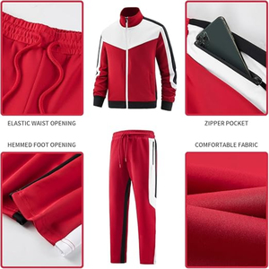 Conjunto Deportivo de Algodón 100% Ligero y Cómodo para Hombre, Manga Larga, para Invierno, Running, con Capucha, Venta al Por Mayor - Product Image 5