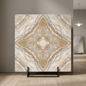 8mm Travertine Book Match Porcelain Floor Tiles 60x60cm Premium Ceramic Flooring 5 Year Warranty Non-Slip for Swimming <b>Pool</b> - Product Image 5