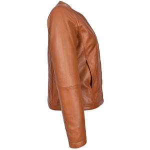 Veste en cuir véritable pour femmes, cuir d'agneau, cuir de vache, vêtements d'extérieur à la mode, chaleur hivernale, style décontracté moderne - Product Image 2