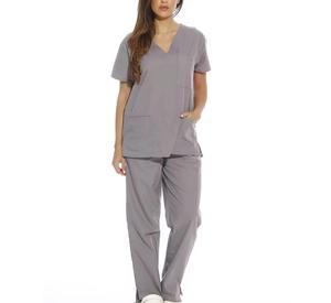 Uniformes Médicos para Mujer, Anti-Deslizantes, Diseño Jogger de Poliéster y Spandex, Conjuntos de Uniformes para Hospital, Impresión Digital Serigrafiada - Product Image 1