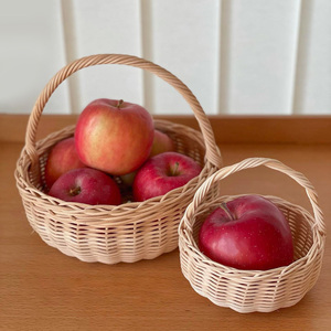 Rattan <b>basket</b> stylish design flower <b>display</b> <b>baskets</b> handbraided storage organizers competitive price - Product Image 1