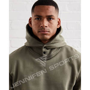 Ensemble de survêtement pour homme en molleton 100% coton 340 GSM, respirant, séchage rapide, coupe sportive, couleur unie, grandes tailles, idéal pour l'hiver - Product Image 2