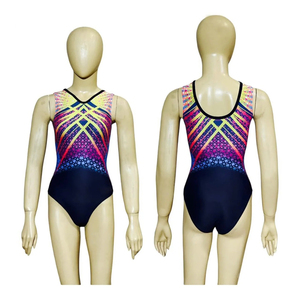 Leotardo de Gimnasia Personalizado para Niñas, Modelo 2026, Sublimado, de una Pieza, para Competencia, con Servicios OEM - Product Image 3