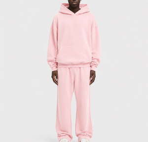 Ensemble de vêtements de sport pour hommes en coton mélangé, logo personnalisé, vente en gros, directement de l'usine - Product Image 4