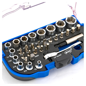 Juego de Llaves de Trinquete BS-33ES CR-V de 33 Piezas, Estuche Rígido Industrial Antideslizante OEM - Product Image 2