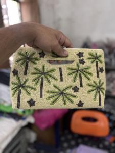 Embroidery Crafts, Cross-stitching & <b>Needlework</b> new handmade Purse Bag beaded shoulder bag stylish design mini zipper - Product Image 6