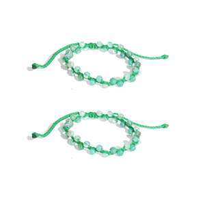 Pulsera Nays Premium Hecha a Mano con Macramé, Estilo Tosca Verbena, Chic, Multicolor, con Cuentas de Cristal y Pedrería, Cordón Ajustable - Product Image 1