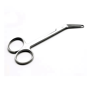 Ciseaux à pointe incurvée de haute qualité pour usage chirurgical, en acier inoxydable de qualité supérieure et instrument métallique de qualité. - Product Image 6