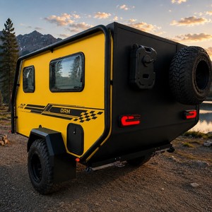 Caravana de Viaje Compacta de Lujo de Alta Gama, Mini Caravana Moderna, Remolque de Viaje Todoterreno de Aluminio Premium con Capacidad para 4 Personas - Product Image 2