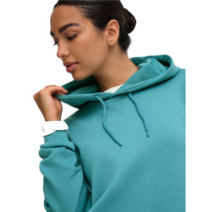 Women Oversized Hooded Sweatshirt Solid Color Full Sleeve Fleece Hoodie With Pockets Breathable Autumn Wear Hoodie For Women - Product Image 6
