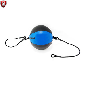 Nouvelle balle de vitesse double en cuir Dodge Speed Ball MMA avec cordes en caoutchouc pour le Muay Thai et l'équipement sportif de fitness - Product Image 1