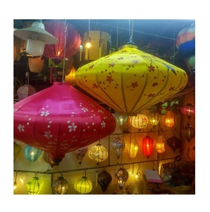 Vietnamese Silk <b>Lantern</b> Hoi An Handmade Asian Decorative Light Ideal for Home Office Events or Garden Decor - Amily 99GD - Product Image 3