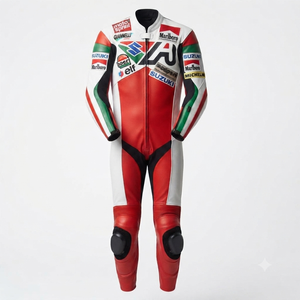 Traje de Carreras Loris Reggiani MotoCP Premium de Una Pieza Completa para Pista con Protectores Deslizantes OEM CE - Product Image 1