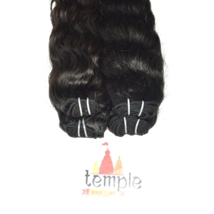 Deep <b>Wave</b> Blunt Cut Indian Remy Human Hair Natural Black Strong Double Drawn Full Lace <b>Cap</b> 18 Inches None Chemical Hair - Product Image 5