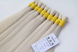 Premium Venta caliente al por mayor de color blanco claro a granel virgen Super doble dibujado recto vietnamita cabello crudo gris ceniza Color oscuro - Product Image 4