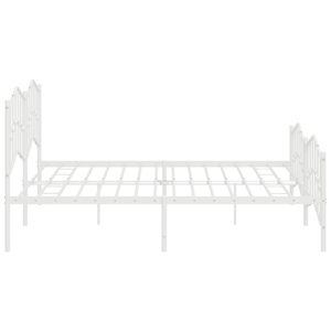 Base de Cama Doble de Acero con Recubrimiento en Polvo Blanco, Categoría de Productos de Camas Metálicas - Product Image 6