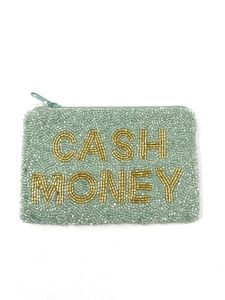 Elegant Flower Embroidery <b>Beaded</b> Coin Bag for Parties & Gifting <b>Beaded</b> Coin Clutch Mini Purse With Zip Closure Fashionable Bag - Product Image 1