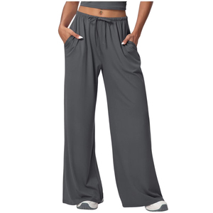 Pantalones Acampanados de Campana para Mujer, de Cintura Alta, a la Moda, Fabricante de Ropa OEM ODM, Venta al por Mayor de Fábrica, Pantalones Acampanados para Mujer - Product Image 3