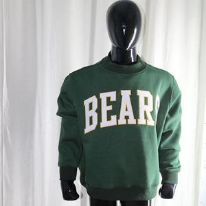 Sweat-shirt à col montant R&S BLACK 100% NOIR avec broderie appliquée, col large, URBAN PRODUCTIONS - Product Image 2