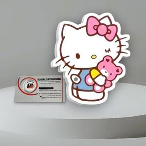 Al por mayor, lindas placas magnéticas de acrílico para extensiones de pestañas con diseño de Hello Kitty, oso, mariposa/diamante, marca privada, herramienta de belleza - Product Image 5