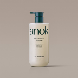 Anok แชมพูสระผมป้องกันผมร่วง400มล. ผลิตภัณฑ์ความงามรูปแบบเจลสำหรับผมหยิกเรียบเนียนดูแลรังแคสำหรับผิวมัน - Product Image 1