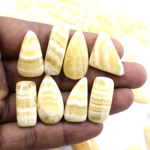 2025 increíble calidad Natural amarillo calcita piedras preciosas sueltas cabujón lote curación piedras preciosas joyas marzo Expo Jaipur vendedor a granel - Product Image 4
