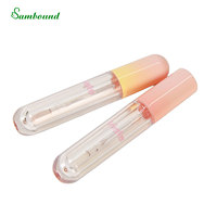 Tubes de brillant à lèvres personnalisés de 5,6 ml avec applicateur en plastique souple non absorbant, tête de brosse facile à nettoyer, tige transparente, emballage inclus