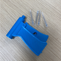 Microchip RFID para Animales FDX-B 134.2khz 2.12*12mm con Aguja y Pistola Reutilizable