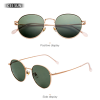 Lunettes de soleil personnalisables en demi-titane, style classique pour hommes et femmes, idéales pour les trajets quotidiens