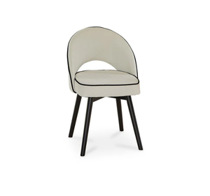 ชุดโต๊ะรับประทานอาหารไม้สักแท้สไตล์โมเดิร์นพร้อมเก้าอี้หุ้มเบาะ  รักษาสิ่งแวดล้อม เฟอร์นิเจอร์สไตล์มินิมอลร่วมสมัย สำหรับบ้านและวิลล่า - Product Image 4