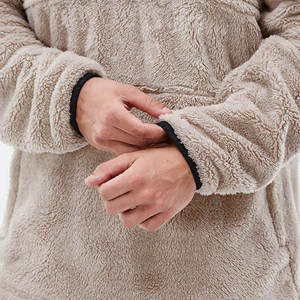 Sudadera con capucha de forro polar Sherpa para hombre, con cremallera completa, chaqueta de invierno cálida de felpa polar, para senderismo y camping al aire libre - Product Image 4