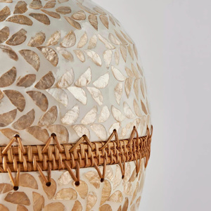 Capiz Shell <b>Vase</b> <b>Set</b> Mother Of Pearl Decorative <b>Vases</b> Coastal Style Flower <b>Vase</b> Accent For Living Room Table Home Decor Display - Product Image 5