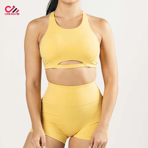 Conjunto de Yoga de Dos Piezas para Mujer con Logotipo Personalizado, Shorts de Ciclismo y Sujetador Deportivo para Gimnasio, Fitness y Entrenamiento, Ropa Deportiva Activa, Colección Verano 2026 - Product Image 2