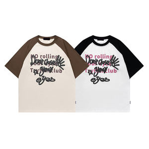 Camisetas de Moda con Hombros Caídos, Impresión DTF de Alta Calidad, Camiseta Oversize para Hombre - Product Image 1