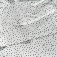 Ensemble de draps de lit 4 pièces en coton 100% Misty Dot, draps rafraîchissants pour lit California King