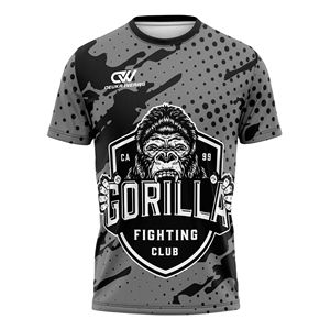 OEM/ODM Custom Sublimated Logo Fighting Muay Thai <b>Short</b> Set Stretch MMA Training Sparring <b>Short</b> Sleeve Quick Dry <b>Polyester</b> Fiber - Product Image 2