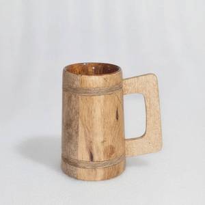 Handmade Polished Wooden Viking Drinking Horn Mug Rustic Medieval Eco-Friendly Custom Engraved Personalized Collectible <b>Beer</b> Ale - Product Image 5