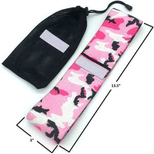 High Quality Pink Camo Fabric Booty <b>Bands</b> Wholesale Latex Non Slip Hip Loop <b>Bands</b> Custom Logo <b>Exercise</b> Fabric Resistance <b>Bands</b> - Product Image 1