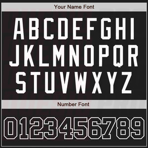 Maillot de baseball américain personnalisable de qualité supérieure, noir et blanc, authentique, impression par sublimation - Product Image 6