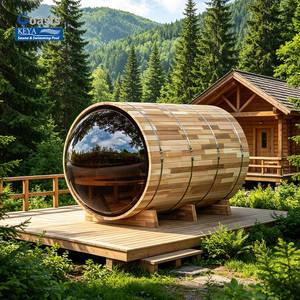 Sauna Exterior de Diseño Arquitectónico con Porche y Vista Panorámica, Certificación ETL, WiFi, Múltiples Piezas, Suministro Italiano - Product Image 1