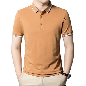 Chemises polo pour hommes en soie de mûrier de qualité supérieure, personnalisées, à séchage rapide, unisexes, unies, uniformes d'affaires, pour le golf - Product Image 4