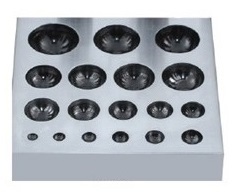 Bloque de hierro para troquelado de 12 cavidades con acabado espejo, molde de forma irregular para fundición de joyas, herramientas DIY SUNTOOLS/STIPL Modelo 269K para fabricación de moldes - Product Image 3