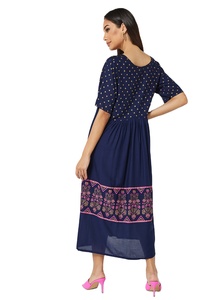 Elegante Salwar Kameez Corto de Verano para Mujer con Botones, Material Viscosa, Marca D.E CORP - Product Image 6