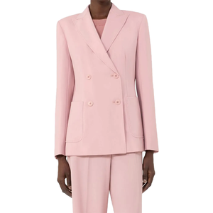 Ensemble Blazer Rose Personnalisé avec Logo pour Femme 2026 – Collection Automne, Style Bureau, Boutons, Revers, Décontracté, Respirant – Fabricant de Costumes de Sororité, Vente en Gros - Product Image 3