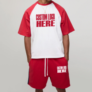 2026 High Quality Wholesale Custom Men's Summer T shirt & Shorts 2-Piece Heavyweight Clothes Shorts Logo Plus Size <b>Twinset</b> Man - Product Image 3