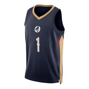 <b>Navy</b> Gold Basketball Jersey for Men Sleeveless Athletic Team Uniform Lightweight Sports Shirt Breathable Game Practice - Product Image 1