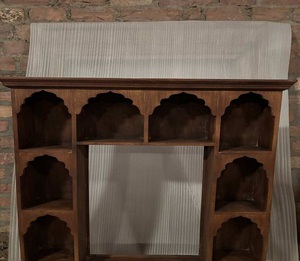Estantería de Pared de Madera Sólida, Mueble de Almacenamiento y Exhibición con Múltiples Estantes para Sala de Estar, Estudio y Organización del Hogar - Product Image 6