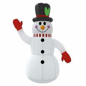 8 ft <b>Inflatable</b> Snowman with LED Lights <b>Outdoor</b> <b>Holiday</b> <b>Yard</b> <b>Decoration</b> - Product Image 4