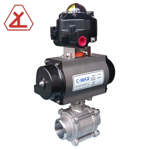 Vanne à boisseau sphérique automatique à double action à rappel par ressort, à passage pleine, pour le contrôle de l'eau à basse température, OEM - Product Image 1