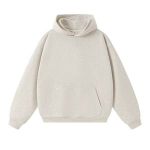 High Quality 350 Gsm Drop Shoulder Pullover Hoodie <b>Thick</b> <b>Fleece</b> Oversize Loose Fit Custom Logo Cropped Plus Size Men's Hoodies - Product Image 6